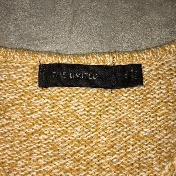 The Limited -yellow, short sleeve sweater - Picture 2 of 2